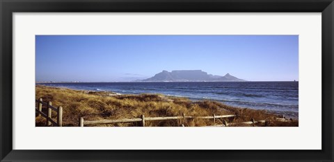 Framed Sea with Table Mountain in the background, Bloubergstrand, Cape Town, Western Cape Province, South Africa Print