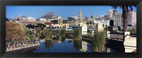 Framed Castle of Good Hope with a view of a government building, Cape Town City Hall, Cape Town, Western Cape Province, South Africa Print