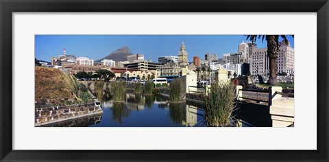 Framed Castle of Good Hope with a view of a government building, Cape Town City Hall, Cape Town, Western Cape Province, South Africa Print