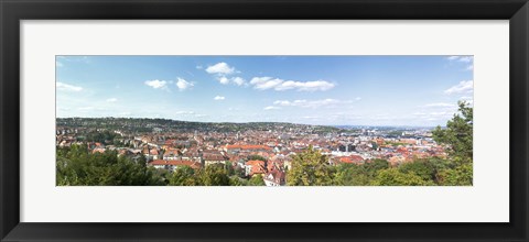 Framed Buildings in a city, Stuttgart, Baden-Wurttemberg, Germany Print