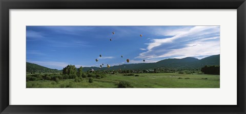 Framed Hot Air Balloon Rodeo, Steamboat Springs, Colorado (horizontal) Print