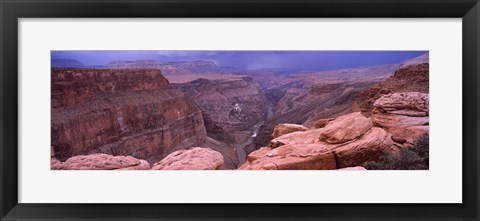 Framed Toroweap Overlook with River, North Rim, Grand Canyon National Park, Arizona, USA Print