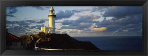 Framed Lighthouse at the coast, Broyn Bay Light House, New South Wales, Australia Print