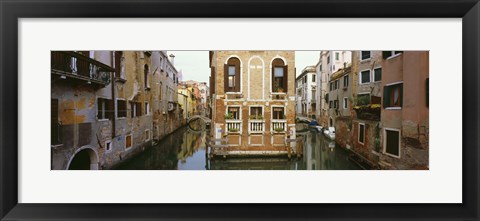 Framed Buildings along a canal, Grand Canal, Venice, Veneto, Italy Print