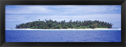 Framed Island in the sea, Indonesia Print