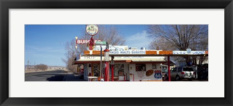 Framed Restaurant on the roadside, Route 66, Arizona, USA Print