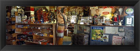 Framed Route 66 Store Interior, Hackberry, Arizona Print