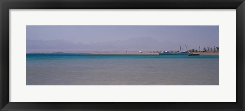 Framed Ship on the coast, Soma Bay, Hurghada, Egypt Print