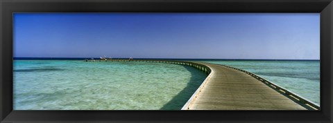 Framed Soma Bay Pier, Hurghada, Egypt Print