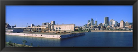 Framed City at the waterfront, Montreal, Quebec, Canada 2009 Print