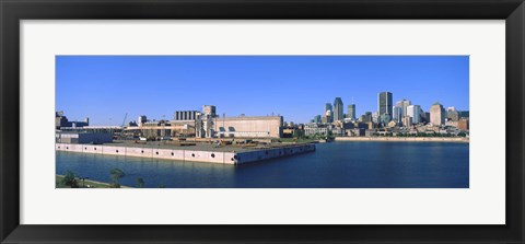 Framed City at the waterfront, Montreal, Quebec, Canada 2009 Print