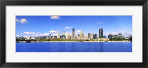 Framed City at the waterfront, Lachine Canal, Montreal, Quebec, Canada 2009 Print