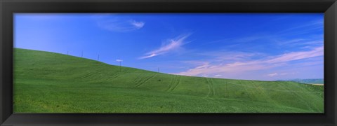 Framed Landscape, San Quirico d&#39;Orcia, Orcia Valley, Siena Province, Tuscany, Italy Print