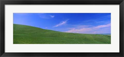 Framed Landscape, San Quirico d&#39;Orcia, Orcia Valley, Siena Province, Tuscany, Italy Print