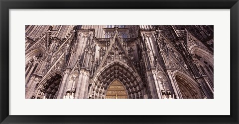 Framed Architectural detail of a cathedral, Cologne Cathedral, Cologne, North Rhine Westphalia, Germany Print