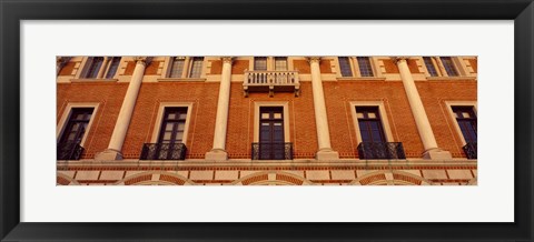 Framed Low angle view of an educational building, Rice University, Houston, Texas, USA Print