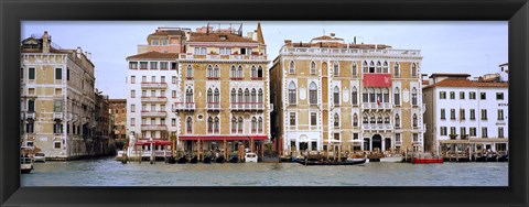 Framed Palazzi facades along the canal, Grand Canal, Venice, Veneto, Italy Print