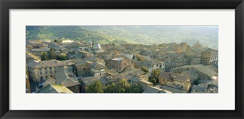 Framed Houses in a town, Orvieto, Umbria, Italy Print