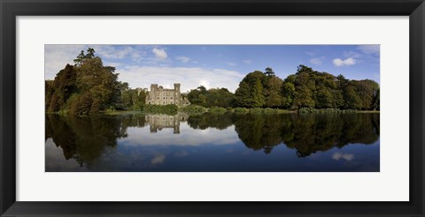 Framed Lake and 19th Century Gothic Revival Johnstown Castle, Co Wexford, Ireland Print