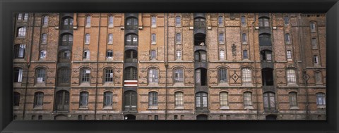 Framed Low angle view of warehouses in a city, Speicherstadt, Hamburg, Germany Print