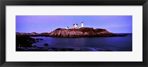 Framed Nubble Lighthouse, Cape Neddick, Maine Print