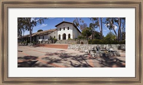 Framed Facade of a church, Mission San Luis Obispo, San Luis Obispo, San Luis Obispo County, California, USA Print