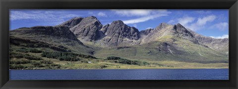 Framed Hills, Cuillins, Loch Slapin, Isle Of Skye, Scotland Print