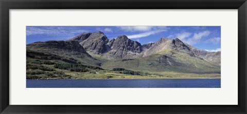 Framed Hills, Cuillins, Loch Slapin, Isle Of Skye, Scotland Print