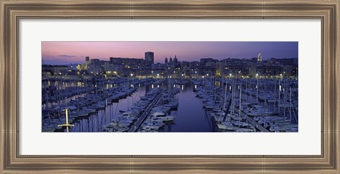 Framed Marseille, Bouches-Du-Rhone, Provence-Alpes-Cote d&#39;Azur, France Print