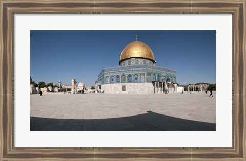 Framed Town square, Dome Of the Rock, Temple Mount, Jerusalem, Israel Print