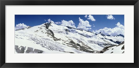 Framed Snowcapped mountains, Grossvenediger, Salzburg, Austria Print