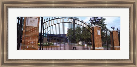 Framed Stadium of a university, Michigan Stadium, University of Michigan, Ann Arbor, Michigan, USA Print