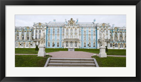 Framed Blue Facade of Catherine Palace, St. Petersburg, Russia Print