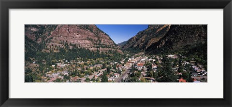 Framed Houses in a town, Ouray, Ouray County, Colorado, USA Print