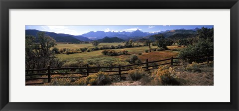 Framed State Highway 62, Ridgway, Colorado Print