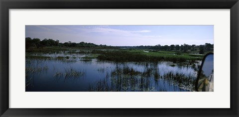 Framed Edge of the Okavango Delta, Moremi Wildlife Reserve, Botswana Print