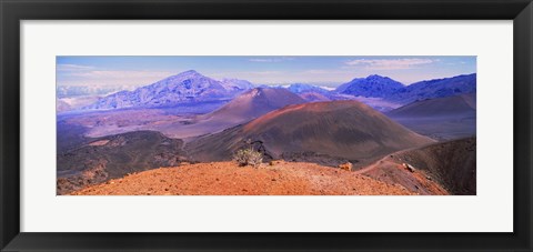 Framed Volcanic landscape, Maui, Hawaii Print