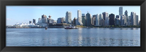 Framed Skyscrapers at the waterfront, Canada Place, Vancouver, British Columbia, Canada 2011 Print