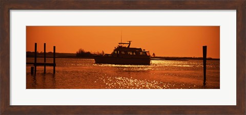 Framed Small yachts in the Atlantic ocean, Intracoastal Waterway, Charleston, Charleston County, South Carolina, USA Print