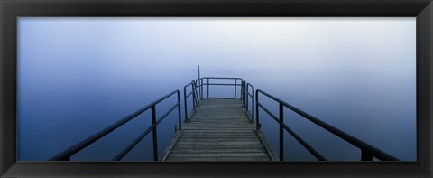 Framed Pier on a lake, Herrington Manor Lake, Garrett County, Maryland, USA Print