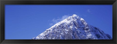 Framed Low angle view of a mountain, Buachaille Etive Mor, Rannoch Moor, Highlands Region, Scotland Print