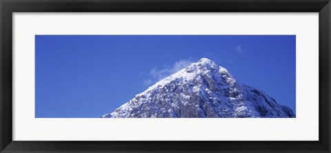 Framed Low angle view of a mountain, Buachaille Etive Mor, Rannoch Moor, Highlands Region, Scotland Print