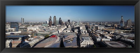 Framed City of London from St. Paul&#39;s Cathedral, London, England 2010 Print