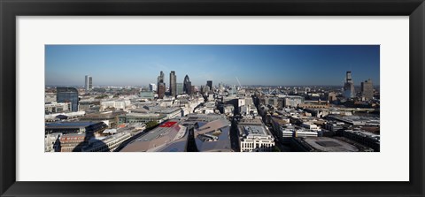 Framed City of London from St. Paul&#39;s Cathedral, London, England 2010 Print