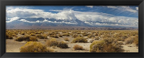 Framed Death Valley landscape, Panamint Range, Death Valley National Park, Inyo County, California, USA Print