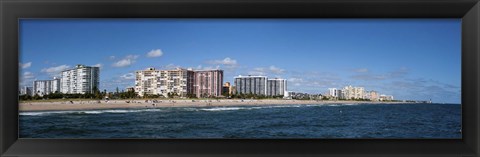 Framed Beach, Pompano Beach, Florida, USA Print