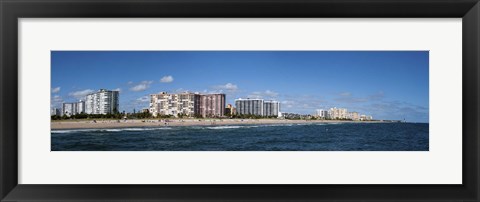 Framed Beach, Pompano Beach, Florida, USA Print