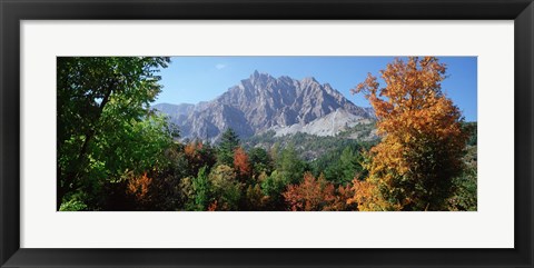 Framed Pelens Needle in autumn, French Riviera, Provence-Alpes-Cote d&#39;Azur, France Print