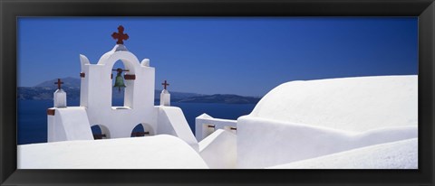 Framed Church, Oia, Santorini, Cyclades Islands, Greece Print