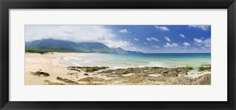 Framed Beach, Portixeddu Beach, Bay Of Buggerru, Iglesiente, Sardinia, Italy Print